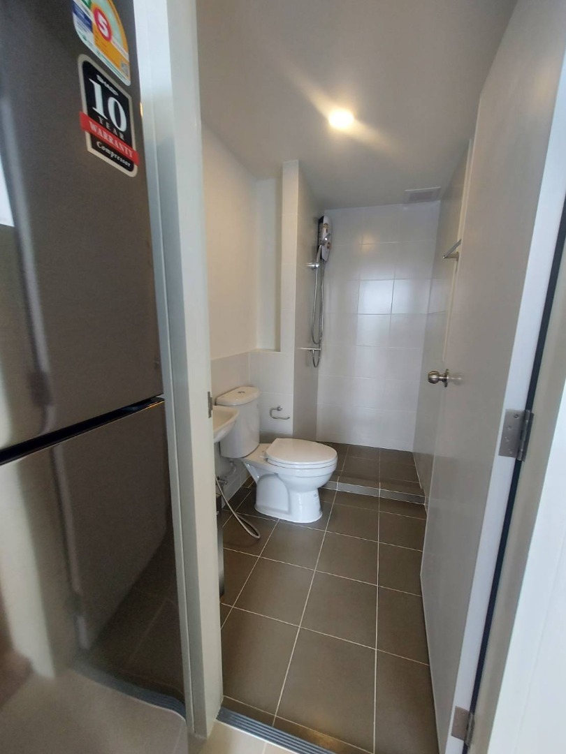 For RentCondoNonthaburi, Bang Yai, Bangbuathong : 🔥Urgent for rent, new room ready to move in, Senakit Rattanathibet - Bang Bua Thong, rent 6,500 baht/month, accepting both Thais and foreigners (with 1 year rental contract)