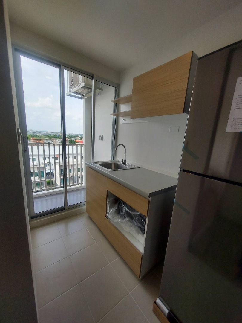 For RentCondoNonthaburi, Bang Yai, Bangbuathong : 🔥Urgent for rent, new room ready to move in, Senakit Rattanathibet - Bang Bua Thong, rent 6,500 baht/month, accepting both Thais and foreigners (with 1 year rental contract)