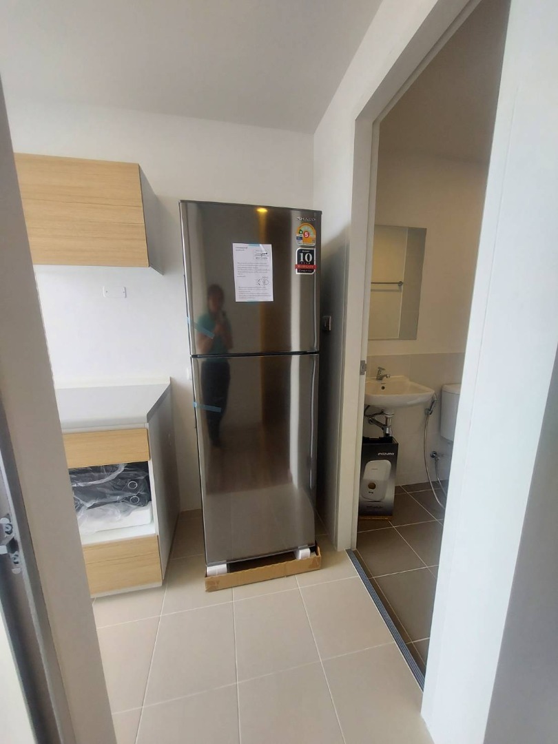 For RentCondoNonthaburi, Bang Yai, Bangbuathong : 🔥Urgent for rent, new room ready to move in, Senakit Rattanathibet - Bang Bua Thong, rent 6,500 baht/month, accepting both Thais and foreigners (with 1 year rental contract)