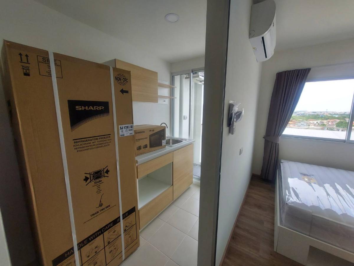 For RentCondoNonthaburi, Bang Yai, Bangbuathong : 🔥Urgent for rent, new room ready to move in, Senakit Rattanathibet - Bang Bua Thong, rent 6,500 baht/month, accepting both Thais and foreigners (with 1 year rental contract)