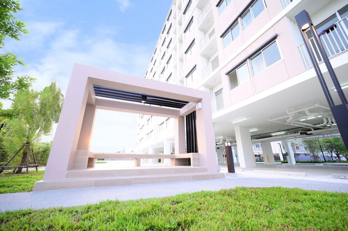 For RentCondoNonthaburi, Bang Yai, Bangbuathong : 🔥Urgent for rent, new room ready to move in, Senakit Rattanathibet - Bang Bua Thong, rent 6,500 baht/month, accepting both Thais and foreigners (with 1 year rental contract)