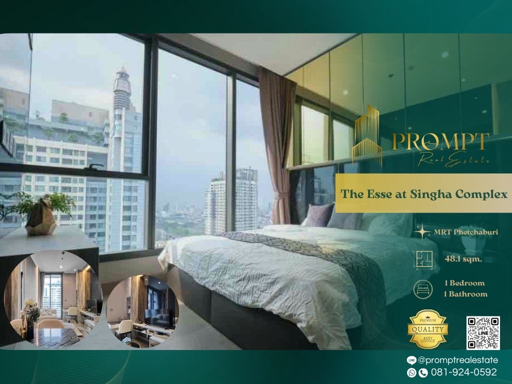For RentCondoRama9, Petchburi, RCA : ST12723 - The Esse at Singha Complex :  ดิ เอส แอท สิงห์ คอมเพล็กซ์ - MRT Phetchaburi / ARL Makkasan / Srinakharinwirot University / Praram 9 Hospital