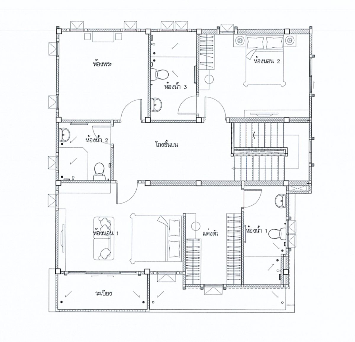 For SaleHouseRatchadapisek, Huaikwang, Suttisan : New house built by Seacon, completed in 2025