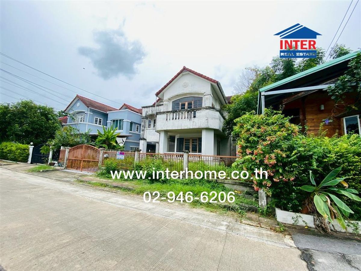 For SaleHousePhutthamonthon, Salaya : 2 storey detached house, 73.2 sq.w., beautiful village, Rim Than project 3 - 4 Soi Thawi Watthana - Kanchanaphisek 10/2 Wednesday Road, Sai 3 Thawi Watthana-Kanchanaphisek Road, Taling Chan District, Bangkok