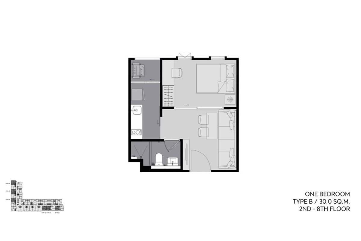 For SaleCondoRama9, Petchburi, RCA : ASPIRE Asoke Ratchada Condo for Sale 3,300,000 baht [SRS250709]