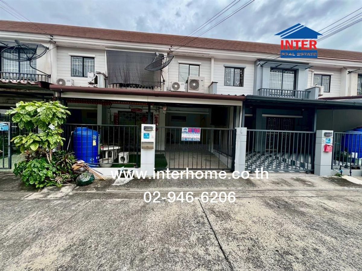 For SaleTownhomePathum Thani,Rangsit, Thammasat : 2 -story townhouse 18.1 sq.w., Pruksa Village 66, Soi 5, Soi Thep Kanya 66, Phahonyothin Road, Khlong Luang Pathum Thani