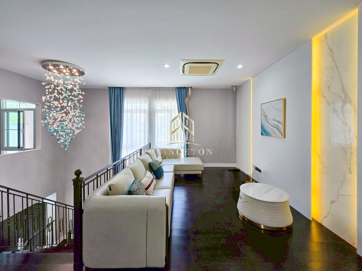 ขายบ้านบางนา แบริ่ง ลาซาล : ขายบ้านเดี่ยว นันทวัน บางนา กม.7 บ้าน size L หน้าสวน 📞092-4252445 Nantawan Bangna Km.7