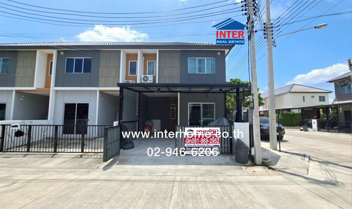 ขายทาวน์โฮมปทุมธานี รังสิต ธรรมศาสตร์ : ทาวน์เฮ้าส์ 2 ชั้น 21 ตร.ว. หมู่บ้านพฤกษา รังสิต-คลอง5 ถนนรังสิต-นครนายก ถนนเลียบคลองห้า คลองหลวง ปทุมธานี