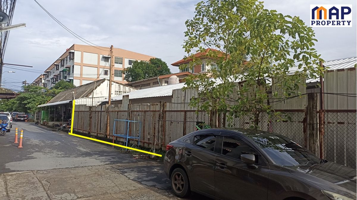 ขายที่ดินนวมินทร์ รามอินทรา : ขายที่ดินเปล่า ล้อมรั้วรอบ 600 ตารางวา ใกล้  BTS สะพานใหม่