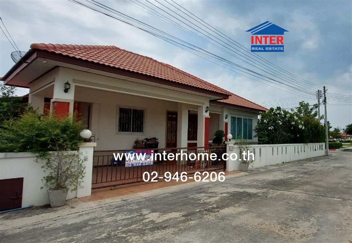 For SaleHousePathum Thani,Rangsit, Thammasat : 1st floor house, 89.9 sq.w., Village, Thanak Suek 15, Soi Erawan 27, Liab Khlong Song Road, Rua 1 Road, Khlong Luang Pathum Thani
