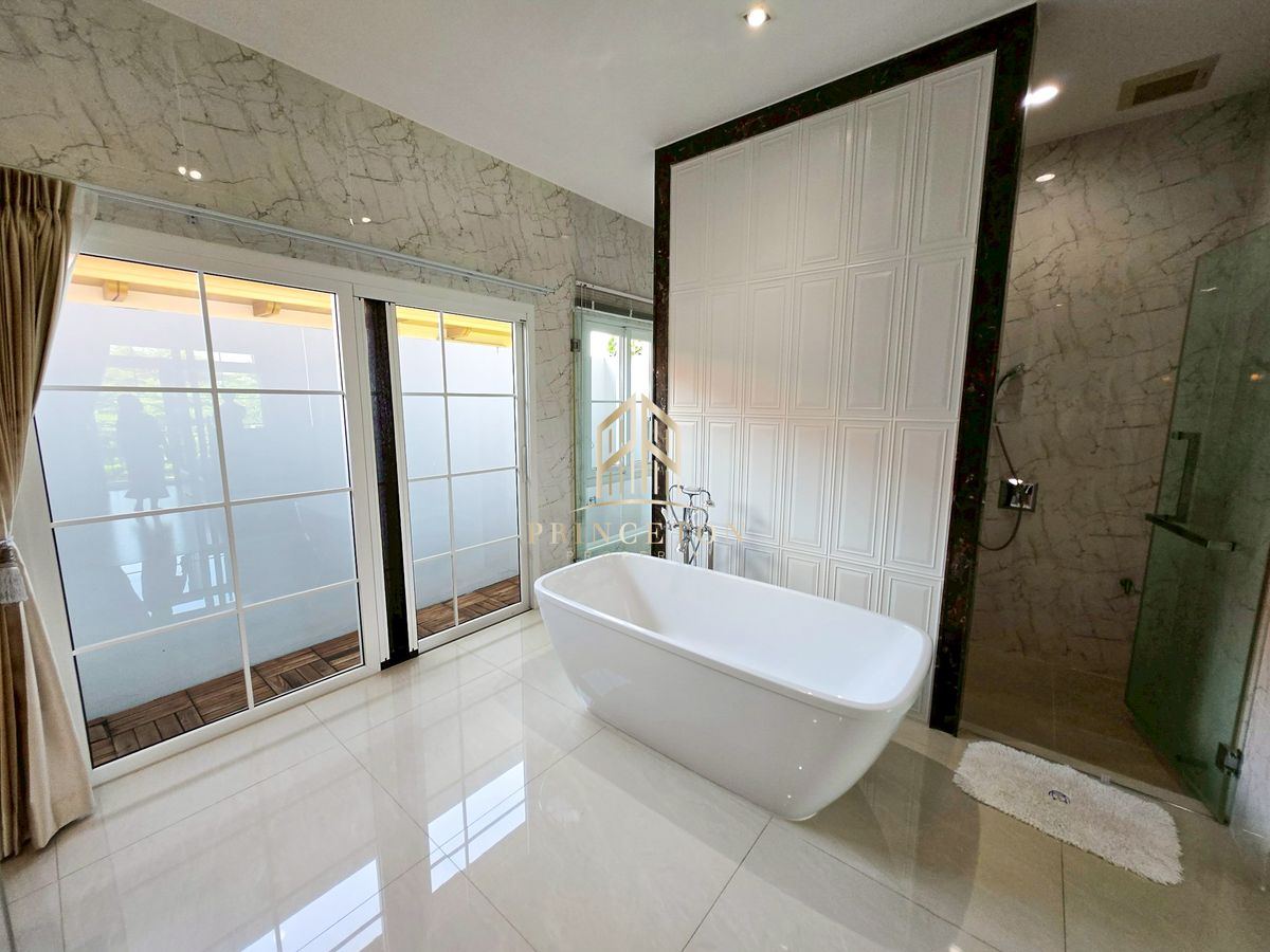 ขายบ้านบางนา แบริ่ง ลาซาล : ขายบ้านเดี่ยว นันทวัน บางนา กม.7 บ้าน size L หน้าสวน 📞092-4252445 Nantawan Bangna Km.7