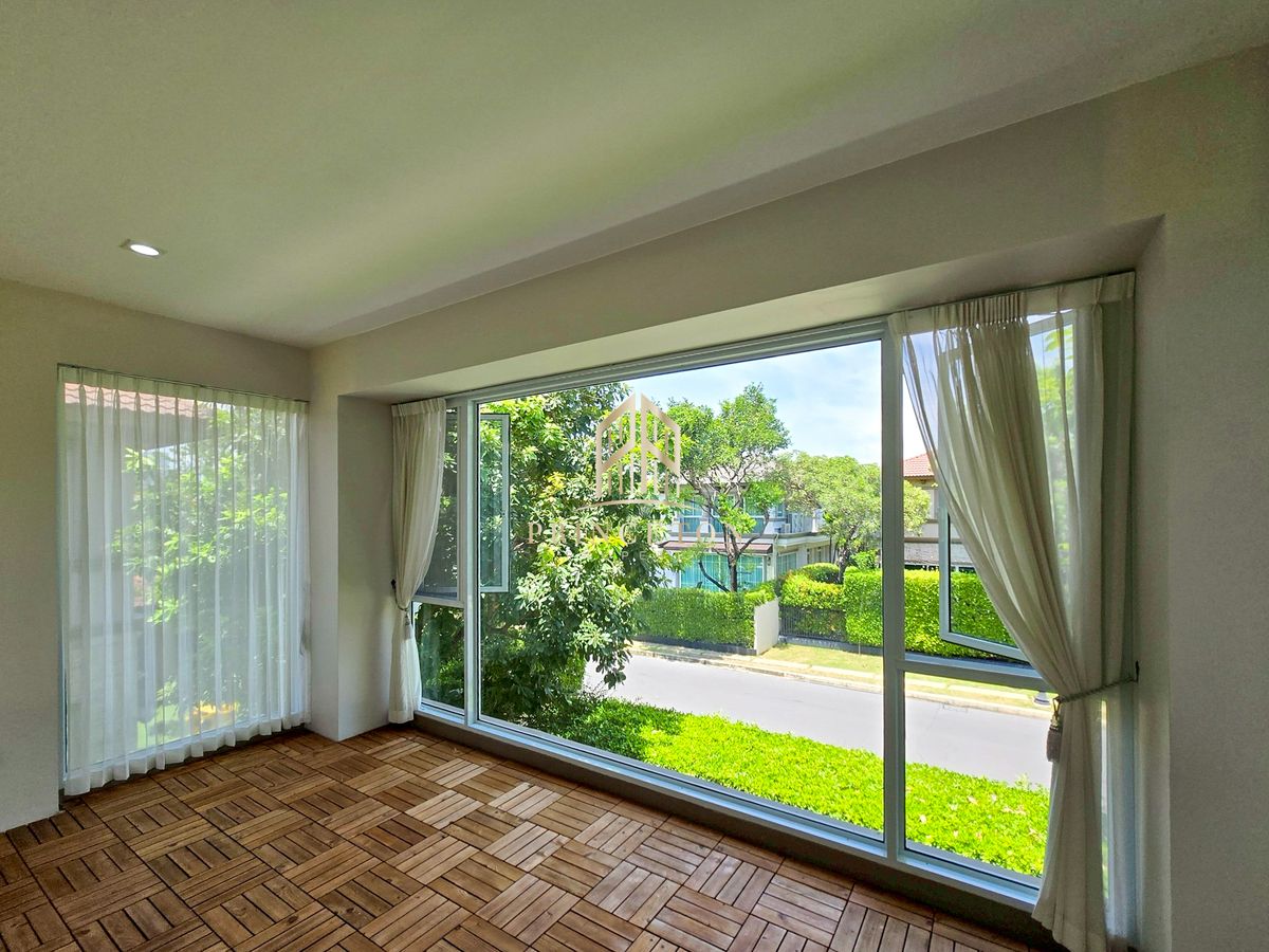 ขายบ้านบางนา แบริ่ง ลาซาล : ขายบ้านเดี่ยว นันทวัน บางนา กม.7 บ้าน size L หน้าสวน 📞092-4252445 Nantawan Bangna Km.7