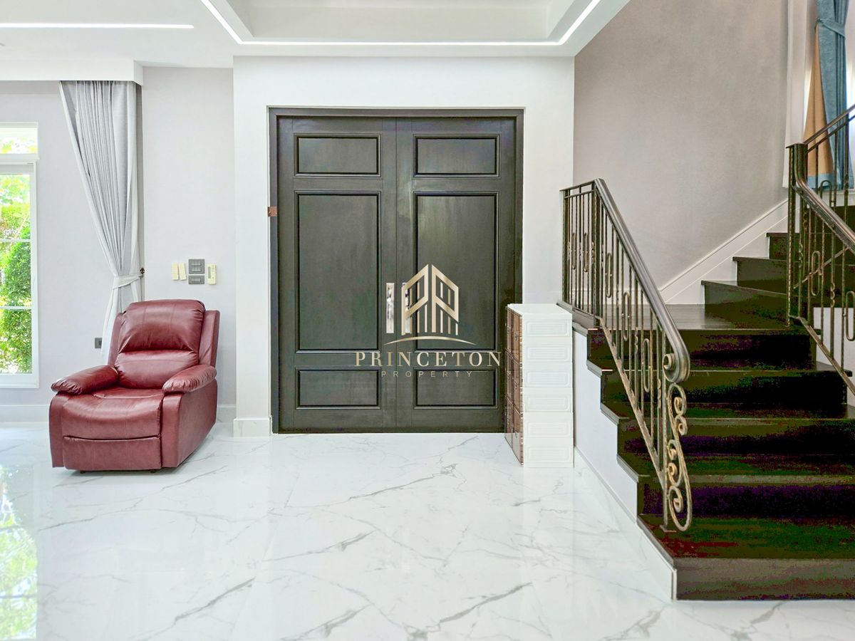 ขายบ้านบางนา แบริ่ง ลาซาล : ขายบ้านเดี่ยว นันทวัน บางนา กม.7 บ้าน size L หน้าสวน 📞092-4252445 Nantawan Bangna Km.7