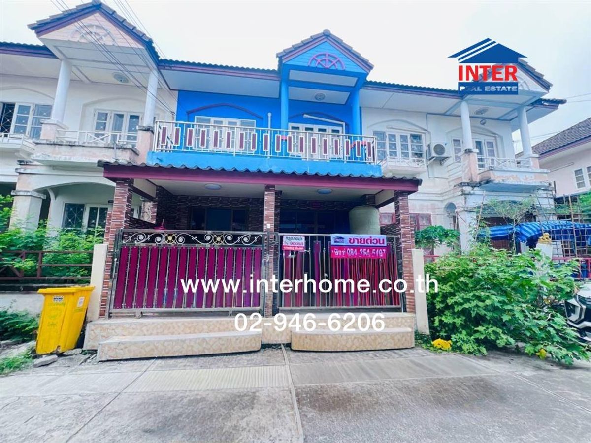ขายทาวน์โฮมสมุทรปราการ สำโรง : ทาวน์เฮ้าส์ 2 ชั้น 18 ตร.ว. หมู่บ้านสุธาวี คลัสเตอร์เฮ้าส์ ซอยสุธาวีซอย2/3 ถนนบางพลี-ตำหรุ บางพลี สมุทรปราการ
