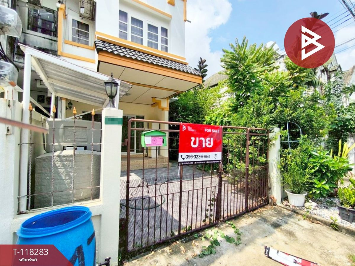 For SaleTownhomePathum Thani,Rangsit, Thammasat : Townhouse for sale Lalie Ville Village, Lam Luk Ka-Khlong 1, Pathum Thani, ready