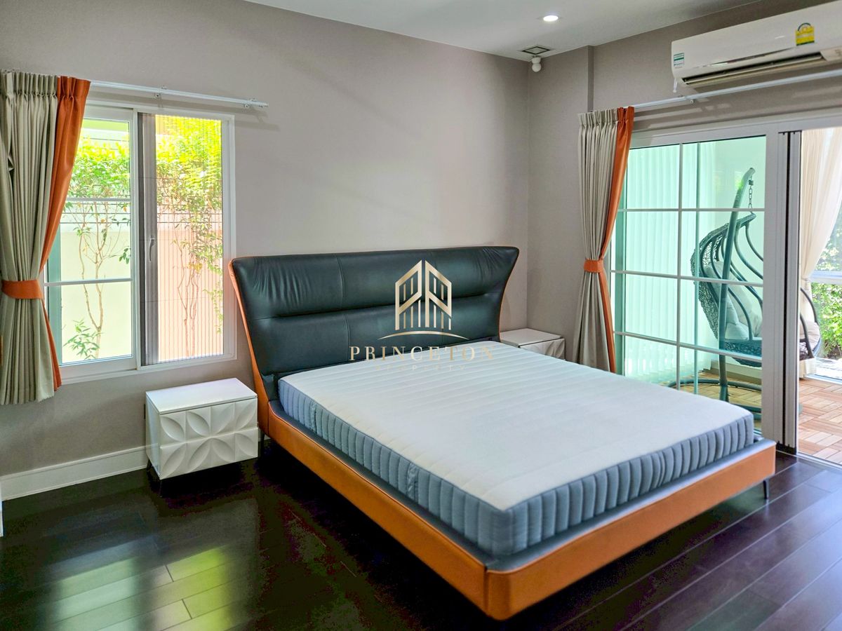 ขายบ้านบางนา แบริ่ง ลาซาล : ขายบ้านเดี่ยว นันทวัน บางนา กม.7 บ้าน size L หน้าสวน 📞092-4252445 Nantawan Bangna Km.7