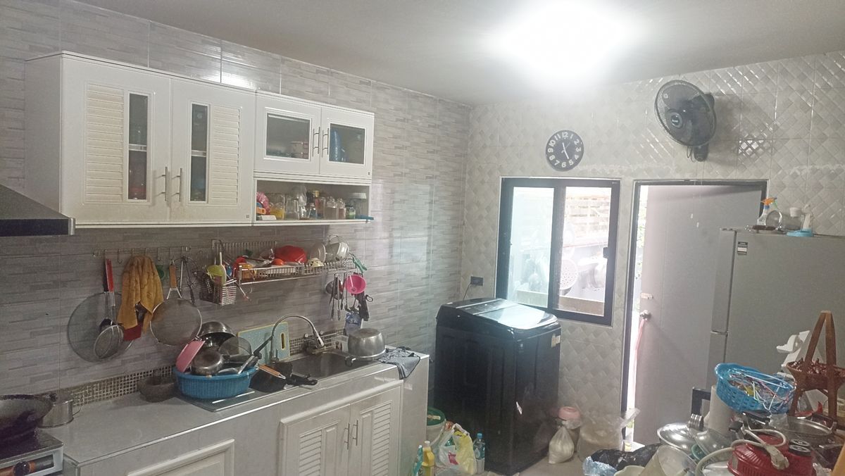 For SaleLandRamkhamhaeng, Hua Mak : Single house, ready to move in, 100 sq m., Nawamin 24, well decorated