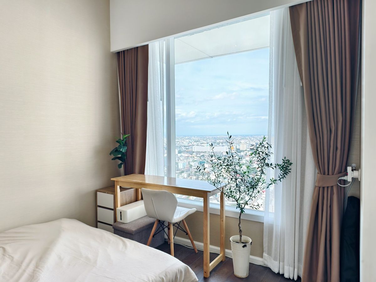 ให้เช่าคอนโดลาดพร้าว เซ็นทรัลลาดพร้าว : 2ห้องนอนแต่งสวย Cozy Muji ชั้นสูง วิวสวยมาก ราคาต่อรองได้