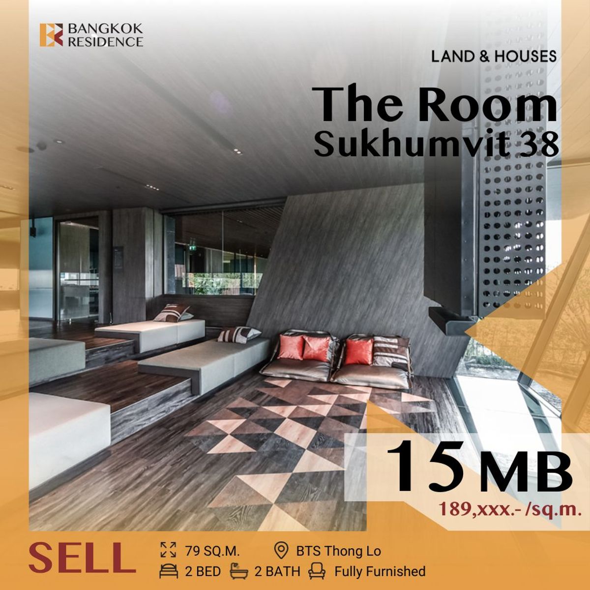 ขายคอนโดสุขุมวิท อโศก ทองหล่อ : ✨Special Price! Available Now,✨ The Room Sukhumvit 38 Near Thong lo