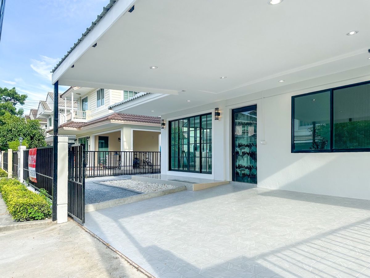 For SaleHouseRama 2, Bang Khun Thian : 🏡🌳 Detached house, Pruek Lada Tha Kham - Rama 2 - Golden location near the expressway! Add the room below, ready to use 🌳🏡