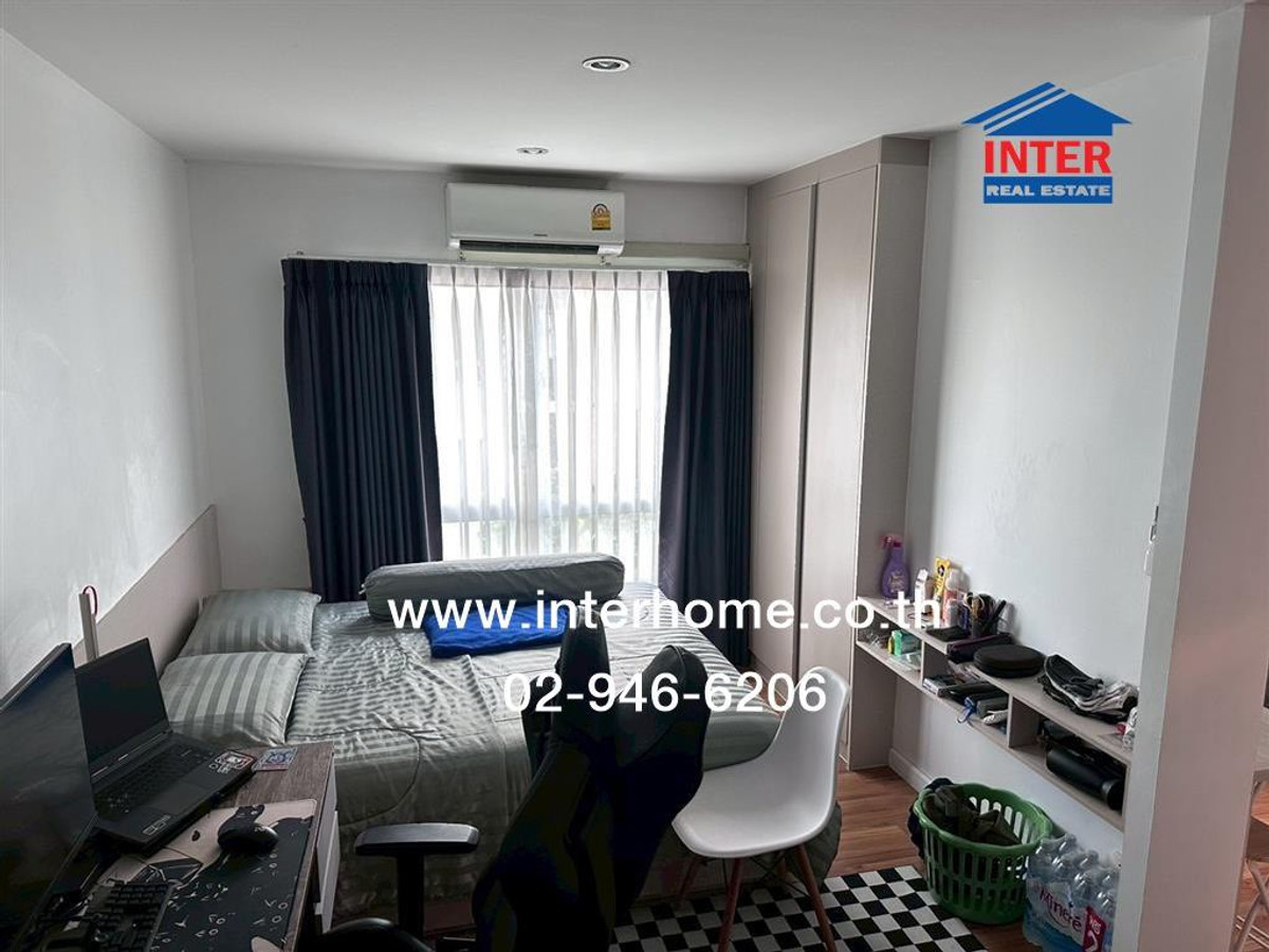 For SaleCondoLadkrabang, Suwannaphum Airport : Condominium 26.22 sq.m., V Condo, Lat Krabang, Facebook B1, Soi Chalong Krung 31 Rom Klao-Lat Krabang Road Chao Khun Military Road, Lat Krabang District, Bangkok