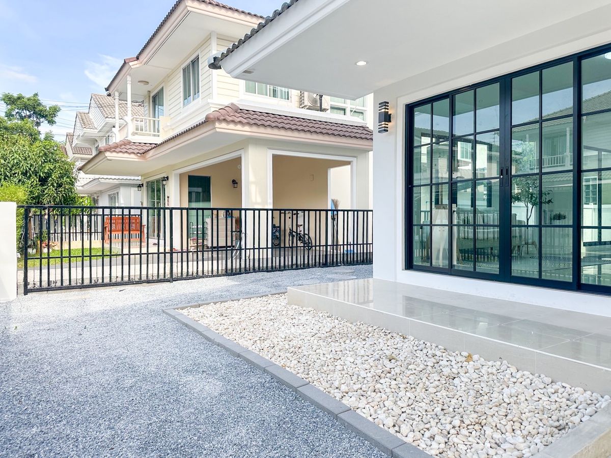 For SaleHouseRama 2, Bang Khun Thian : 🏡🌳 Detached house, Pruek Lada Tha Kham - Rama 2 - Golden location near the expressway! Add the room below, ready to use 🌳🏡