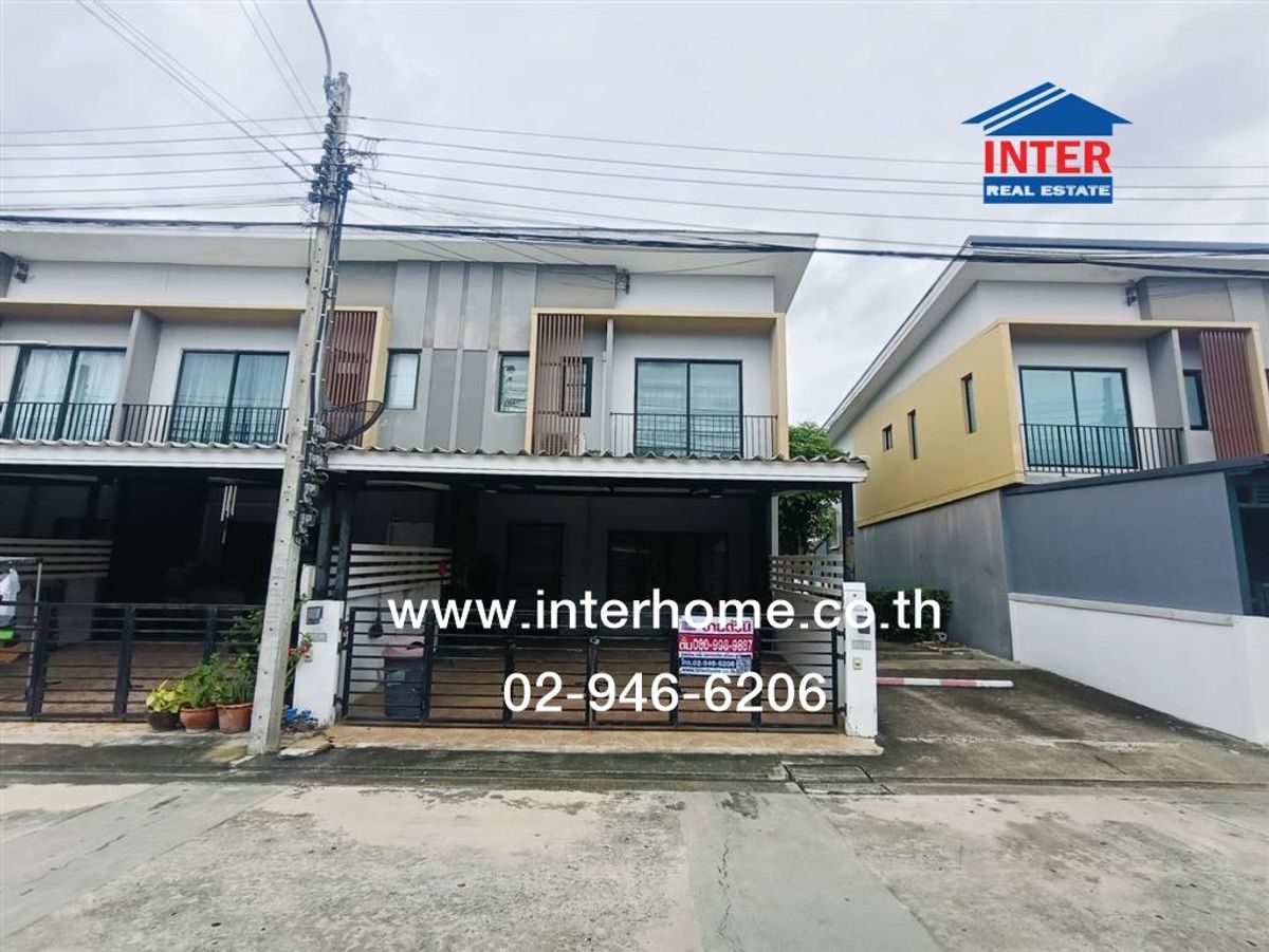 For SaleTownhomeNawamin, Ramindra : 2 -story townhouse 21.6 sq.w., The Connect Ram Inthra Village 65, near Fashion Iceland Soi Ram Inthra 65 Ram Inthra Express Road, Bang Khen District, Bangkok