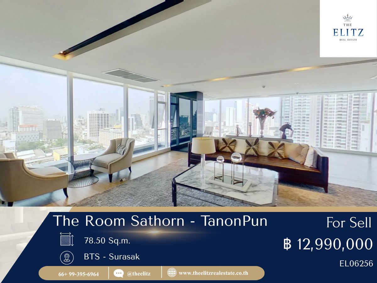 For SaleCondoSathorn, Narathiwat : ✨ High Floor HAVEN is higher than the ROOM Sathorn - Pan Road 💖