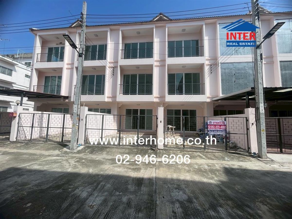 ขายทาวน์โฮมพระราม 2 บางขุนเทียน : ทาวน์โฮม 3 ชั้น 17.5 ตร.ว. หมู่บ้านแสนสุข ทาวน์โฮม ซอยบางขุนเทียน14 ถนนพระราม2 ถนนบางขุนเทียน-ชายทะเล เขตบางขุนเทียน กรุงเทพมหานคร