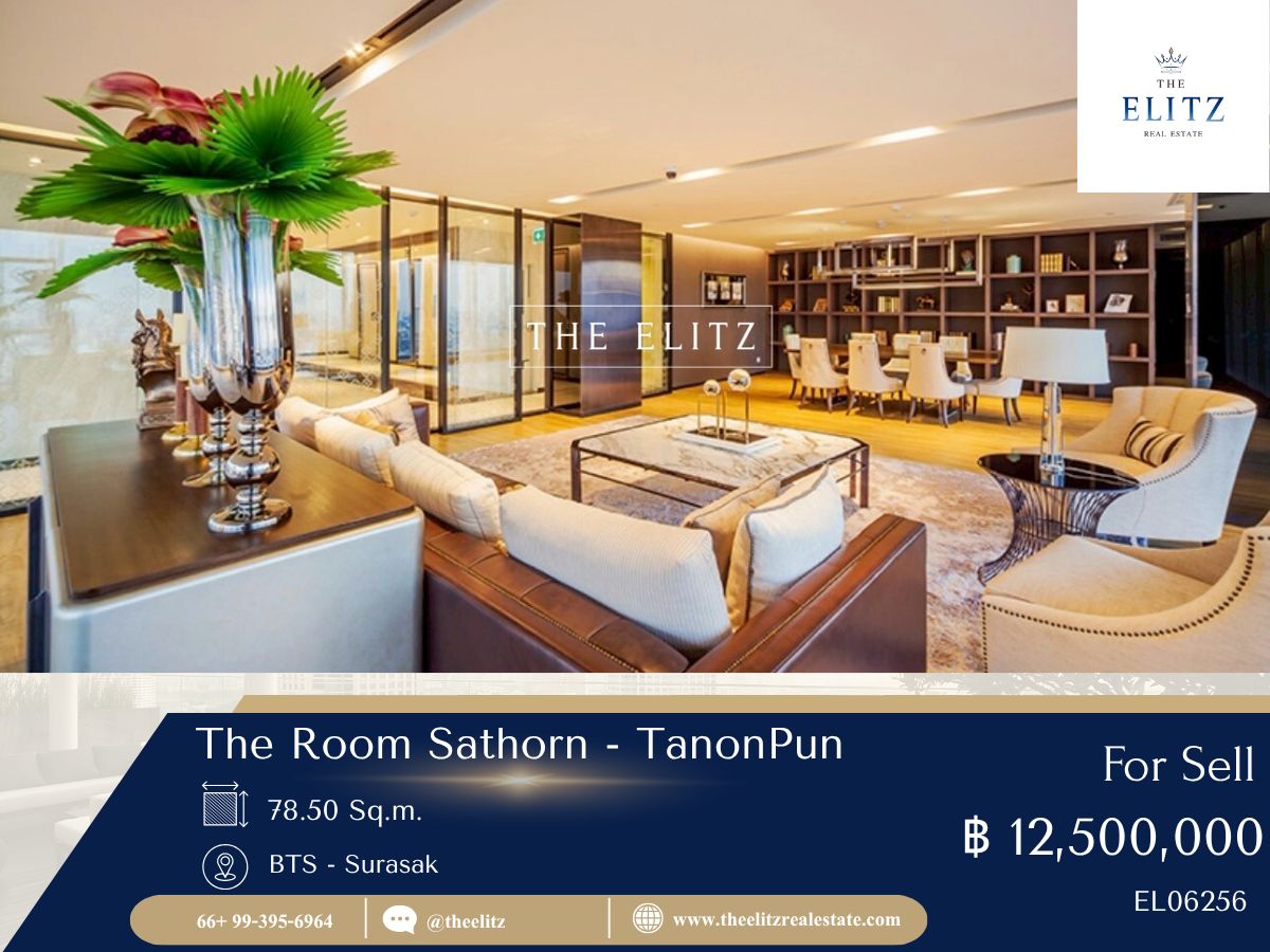 For SaleCondoSathorn, Narathiwat : ✨ High Floor HAVEN is higher than the ROOM Sathorn - Pan Road 💖