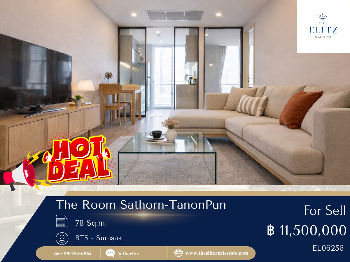 For SaleCondoSathorn, Narathiwat : ✨ High Floor HAVEN is higher than the ROOM Sathorn - Pan Road 💖