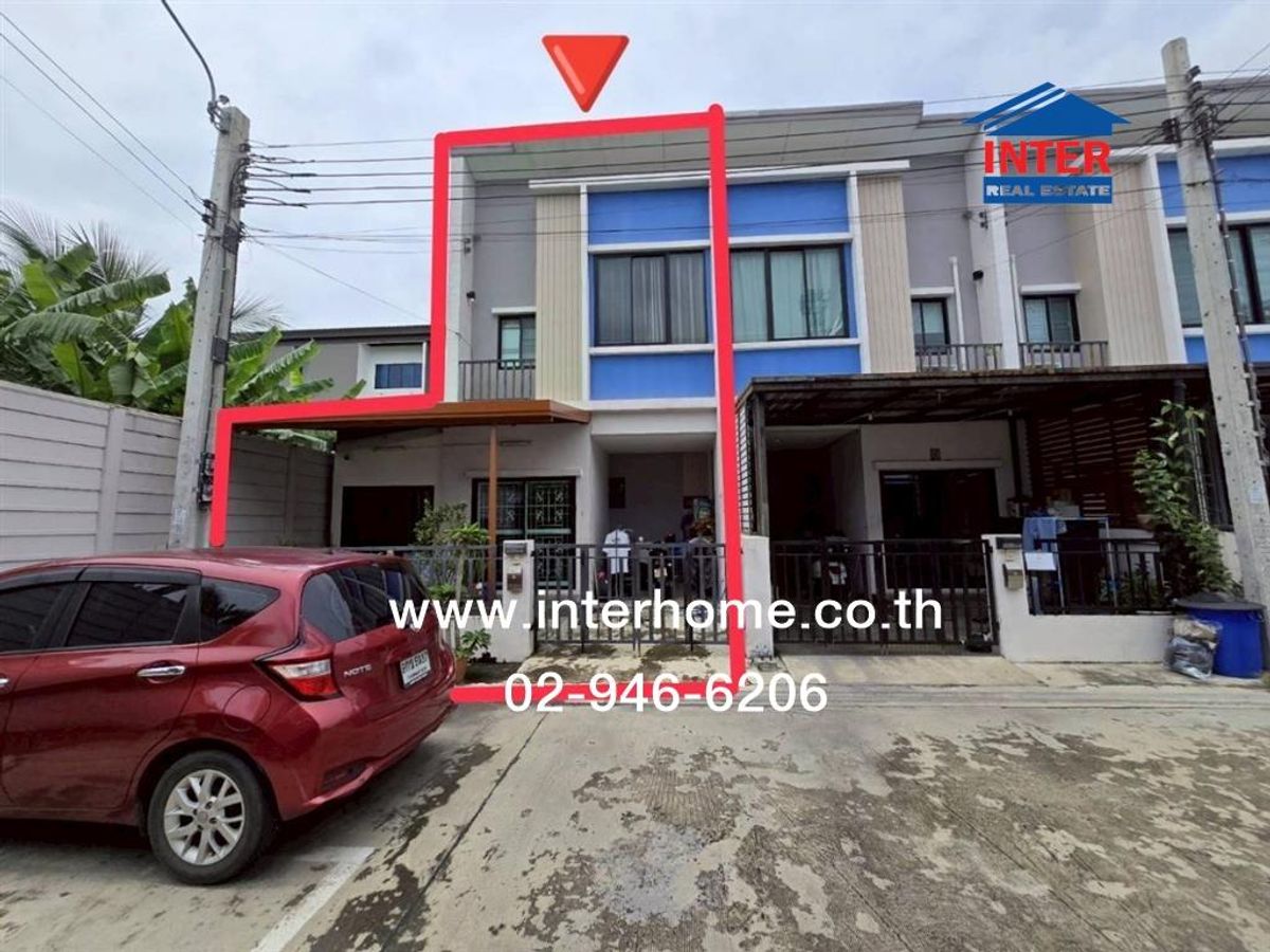 ขายทาวน์โฮมนวมินทร์ รามอินทรา : ทาวน์เฮ้าส์ 2 ชั้น 26 ตร.ว. หมู่บ้านเรซิโอโฮม วงแหวน-รามอินทรา ซอยกาญจนาภิเษก5/3 ถนนวงแหวน-รามอินทรา ถนนพระยาสุเรนทร์ เขตบางเขน กรุงเทพมหานคร