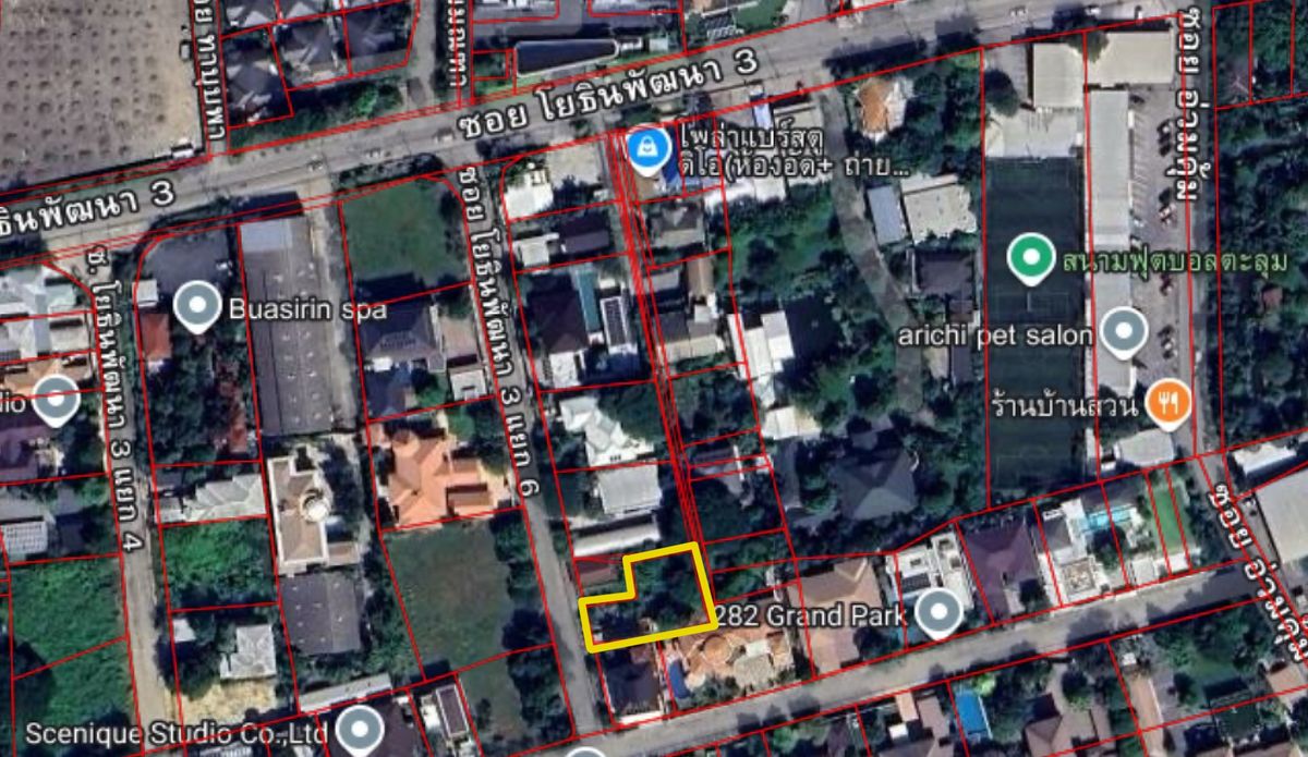 For SaleLandYothinpattana,CDC : Land for sale along the express Soi Yothin Phatthana 3