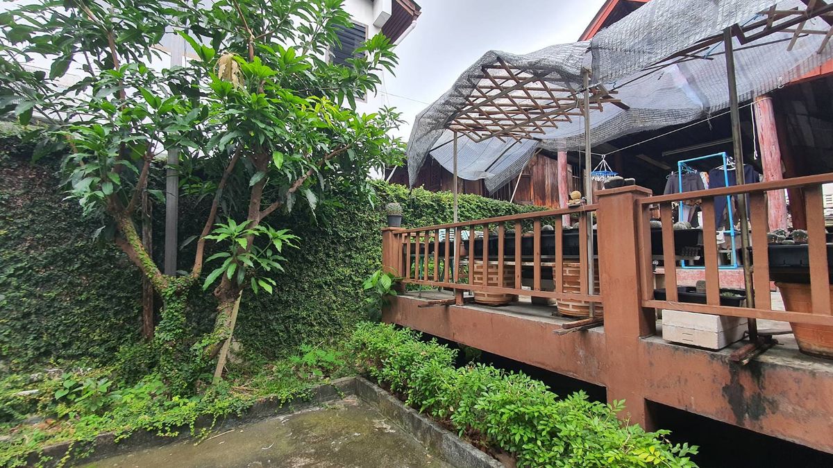 For SaleHouseSilom, Saladaeng, Bangrak : Sell 6 rooms and 2 Thai style wooden houses, Soi Wat Kaew Fah Si Phraya Bang Rak, Bangkok