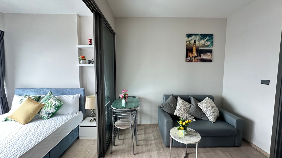 For RentCondoThaphra, Talat Phlu, Wutthakat : For Rent Whizdom Station Ratchada-Thapra  1Bed , size 28 sq.m., Beautiful room, fully furnished.