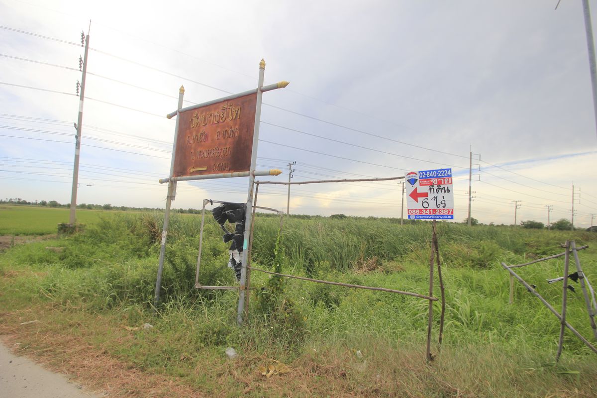 ขายที่ดินอยุธยา : ขายที่ดินบางไทรพระนครศรีอยุธยา น้ำไม่ท่วม ถนนปทุมธานีสามโคกเสนา ที่ดินถมแล้ว 6-3-11.5ไร่ ใกล้นิคมบ้านแพน ที่ดินสร้างบ้าน หอพัก โกดังเก็บสินค้า ศูนย์กระจายสินค้า 6,500บาท/วา