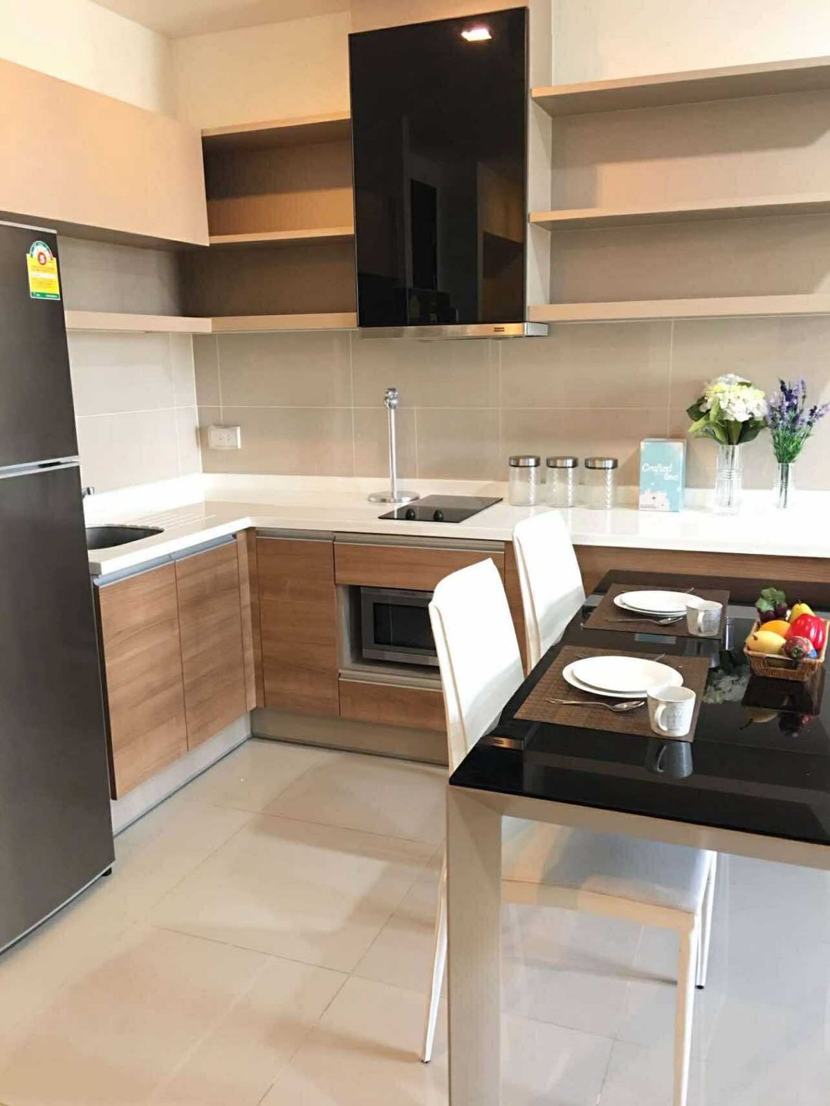 For RentCondoOnnut, Udomsuk : Beautiful room at the cover. There is a RHYTHM Sukhumvit 50 - 2 bedroom. 2 bathrooms - views, not blocked - fully furnished. Ready to move in