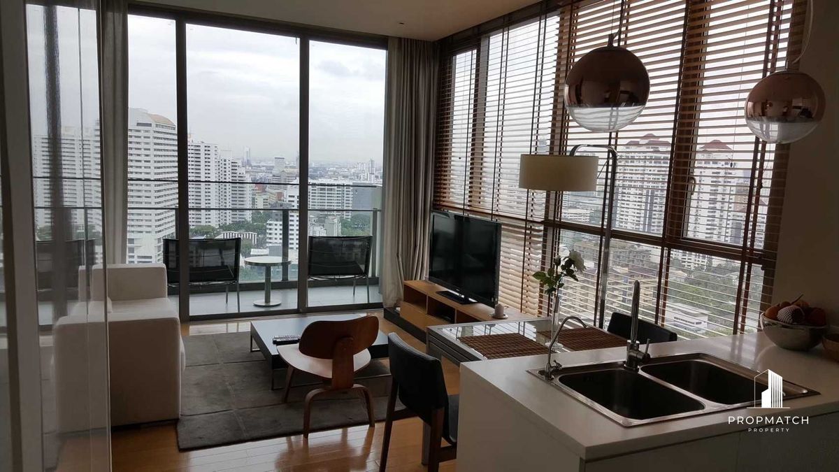 For RentCondoSukhumvit, Asoke, Thonglor : ✨flash deal ✨aequa Residence Sukhumvit 49 (1Bed 1Bath 56SQM). Completely decorated !! Only 50,000 baht per month Tel.0981315848 @PropMatch