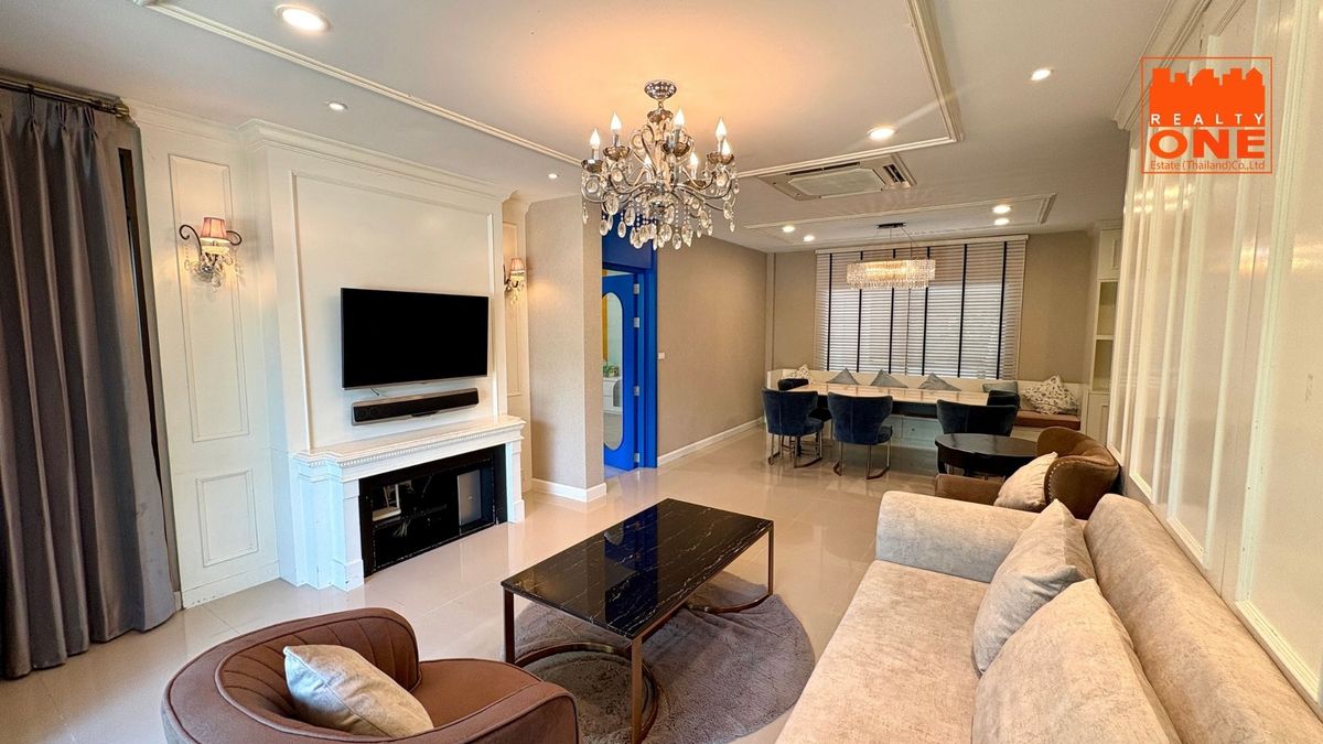For SaleHouseRama 2, Bang Khun Thian : Corner Detached House for Sale – Mantana Rama 2 – Thien Thale Largest House Type | Prime Corner Plot | Beautifully Decorated