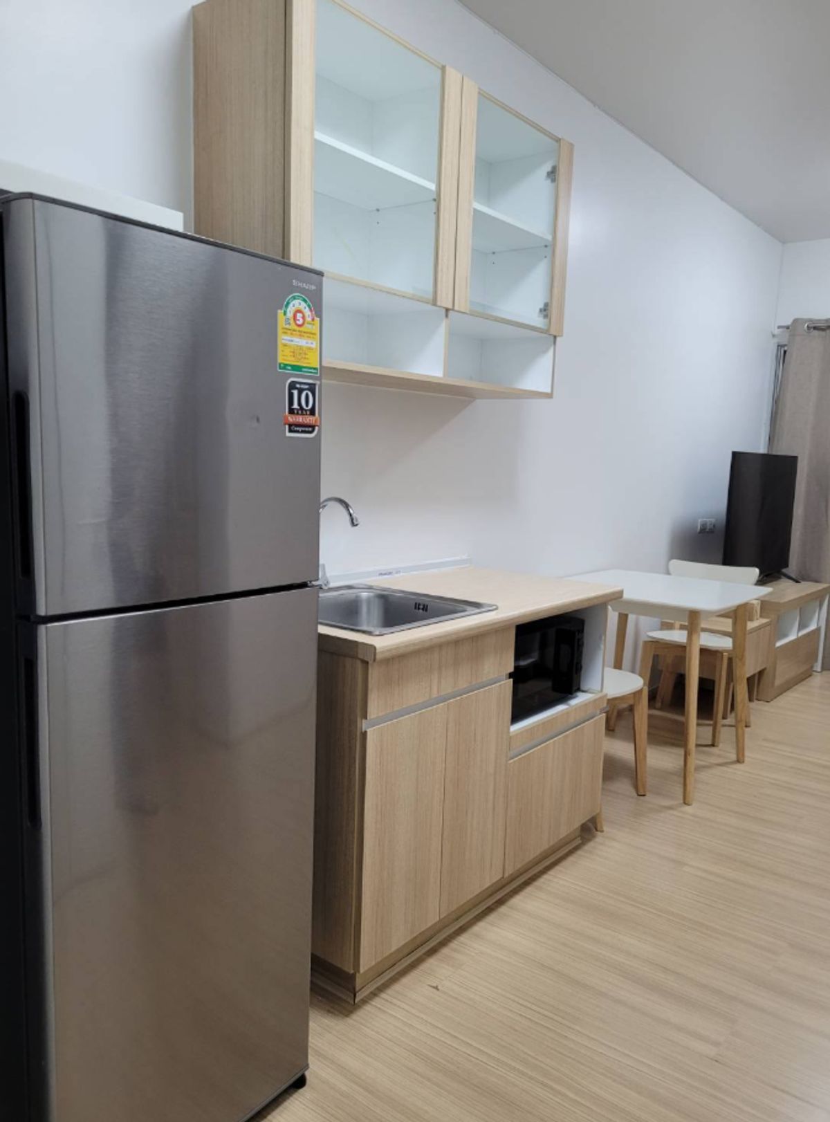 For RentCondoRatchadapisek, Huaikwang, Suttisan : Rent A Space Play, Ratchada-Sutthisan Building C, Floor 6 MRT Sutthisan, beautiful, clean, Minimal 1 bedroom 10,000 baht/d