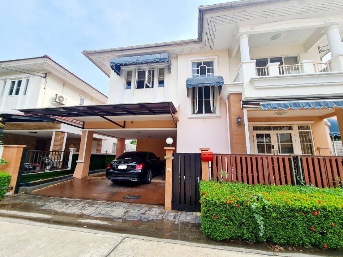 ให้เช่าบ้านพัฒนาการ ศรีนครินทร์ : M1232 ให้เช่า บ้านเดี่ยว 2 ชั้น หมู่บ้านนาราวัลย์ พัฒนาการ44