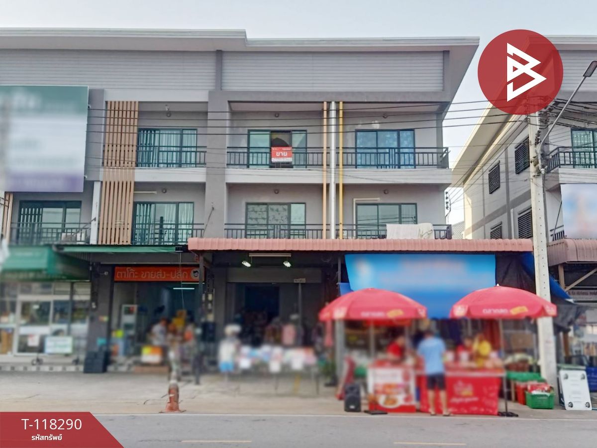 For SaleShop HouseMahachai Samut Sakhon : Sell 2 booths for commercial buildings, Wiset Suk Nakhon Village Phanai Norasing Samut Sakhon