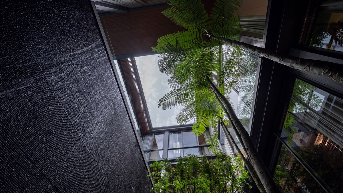 For SaleHouseBang Sue, Wong Sawang, Tao Pun : 3 -storey detached house for sale. Sonle Residences project (Sunle Residence), Ratchadaphisek, near MRT Wongsawang, only 900 meters, with a large private pool and a large Courtyard.