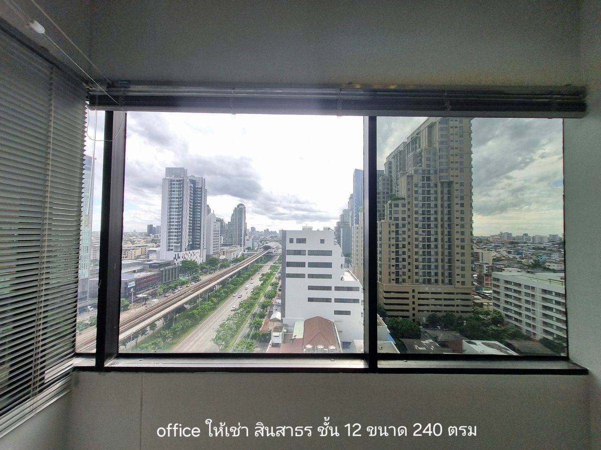 For RentOfficeWongwianyai, Charoennakor : ++ New !! Office for rent Office Office Office Sathorn Tower, next to BTS, Krung Thon Buri, Khlong San, Floor 12, Size 240 sqm.