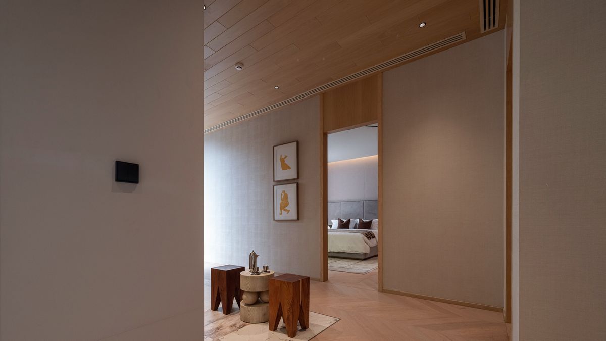 For SaleHouseBang Sue, Wong Sawang, Tao Pun : 3 -storey detached house for sale. Sonle Residences project (Sunle Residence), Ratchadaphisek, near MRT Wongsawang, only 900 meters, with a large private pool and a large Courtyard.