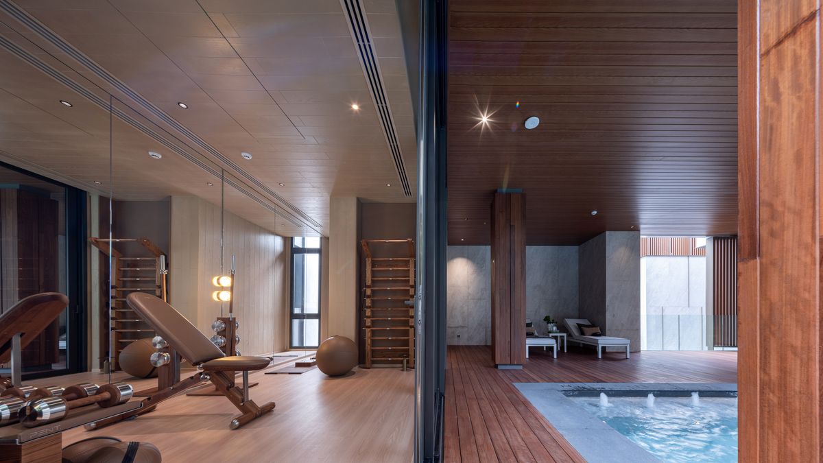 For SaleHouseBang Sue, Wong Sawang, Tao Pun : 3 -storey detached house for sale. Sonle Residences project (Sunle Residence), Ratchadaphisek, near MRT Wongsawang, only 900 meters, with a large private pool and a large Courtyard.