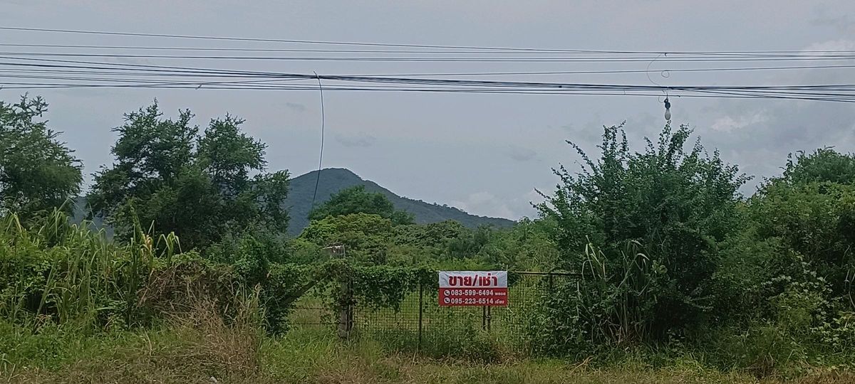 For SaleLandHuahin, Prachuap Khiri Khan, Pran Buri : Selling cheap land, mountain view (next to the road) near Pranburi Dam (Dut Garuda Dam)