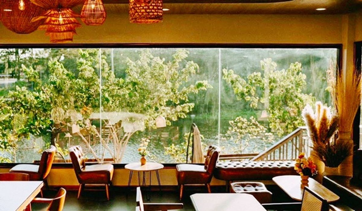 For RentLandSuphan Buri : river view homestay tent Rim Taling Cafe 2.5rai 4002sqm. 89,999B-M BangPahan Ayutthaya Land for rent