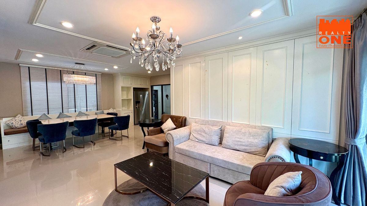 For SaleHouseRama 2, Bang Khun Thian : Corner Detached House for Sale – Mantana Rama 2 – Thien Thale Largest House Type | Prime Corner Plot | Beautifully Decorated