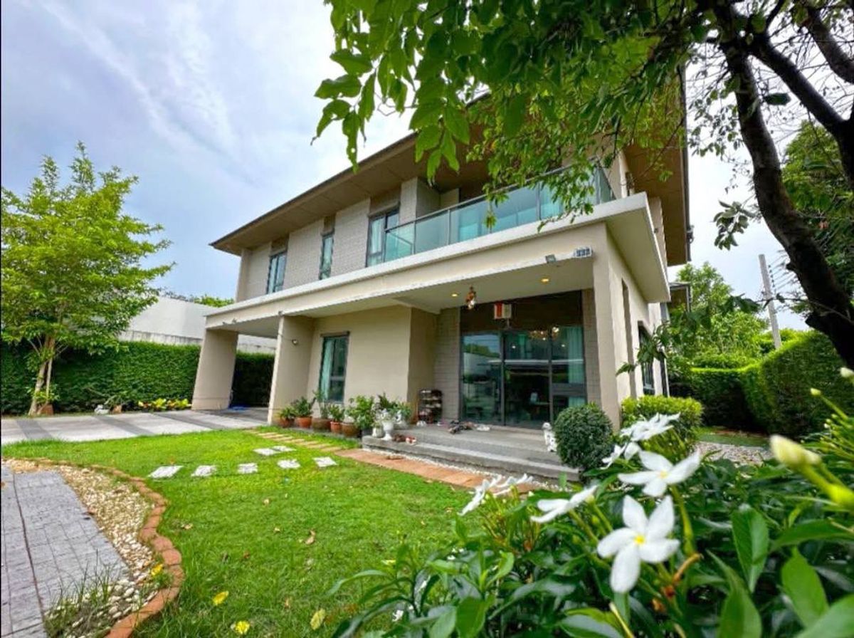 HousePhutthamonthon, Salaya : ✨ Large detached house, conversion, corner, quiet atmosphere, shady, Setthasiri Pinklao-Kanchana Project, easy to enter-near the ring and Srirat Expressway